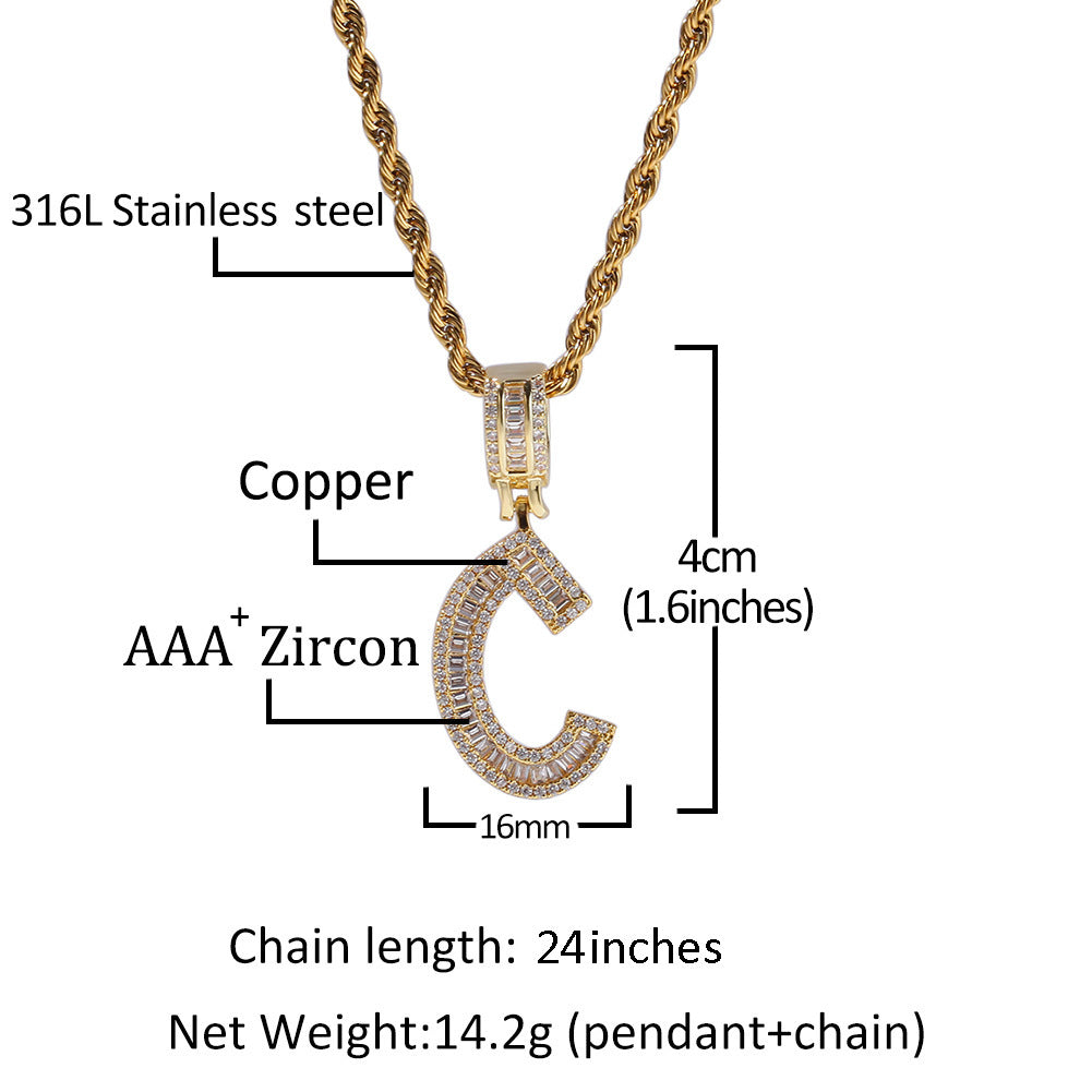 Custom Name Hip Hop Necklace CS-N8526