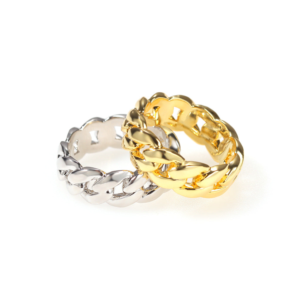 Copper Cuban Gold Ring CS-R8523