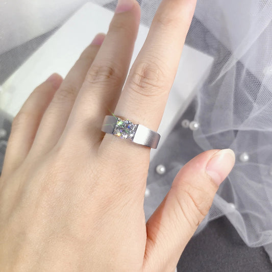 Moissanite Male Wedding Ring M82A