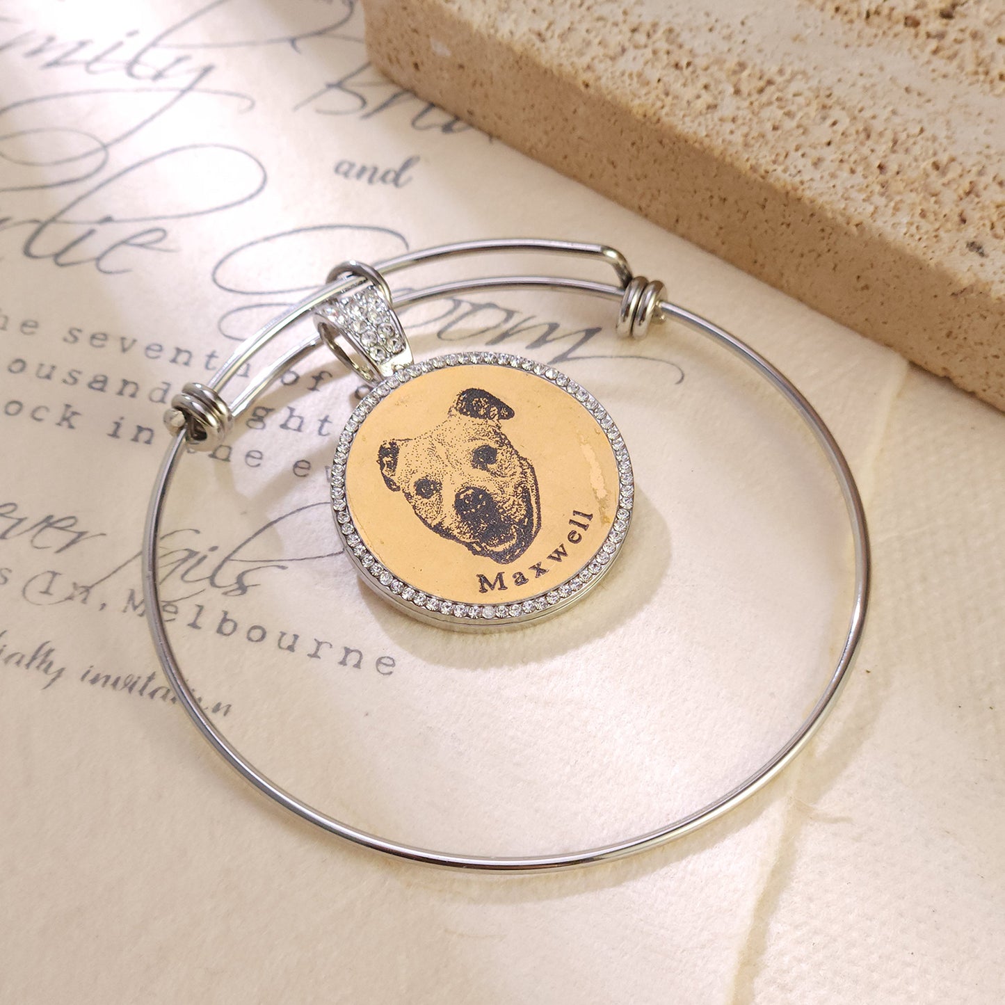 Personalized Frosted Hip Hop Pet Pendant MB2270