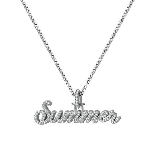 Custom 3mm Thick Iced Out Hip Hop Name Necklace - 3DN3694