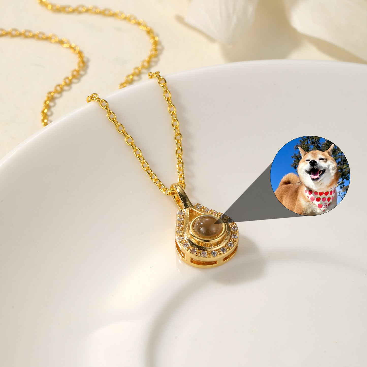 Projection Photo Necklace CS-N8679