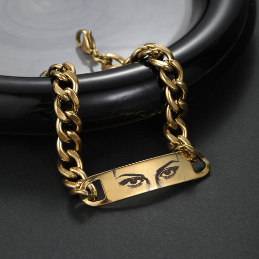 Engraving Eyes Picture Bracelets SDB3355