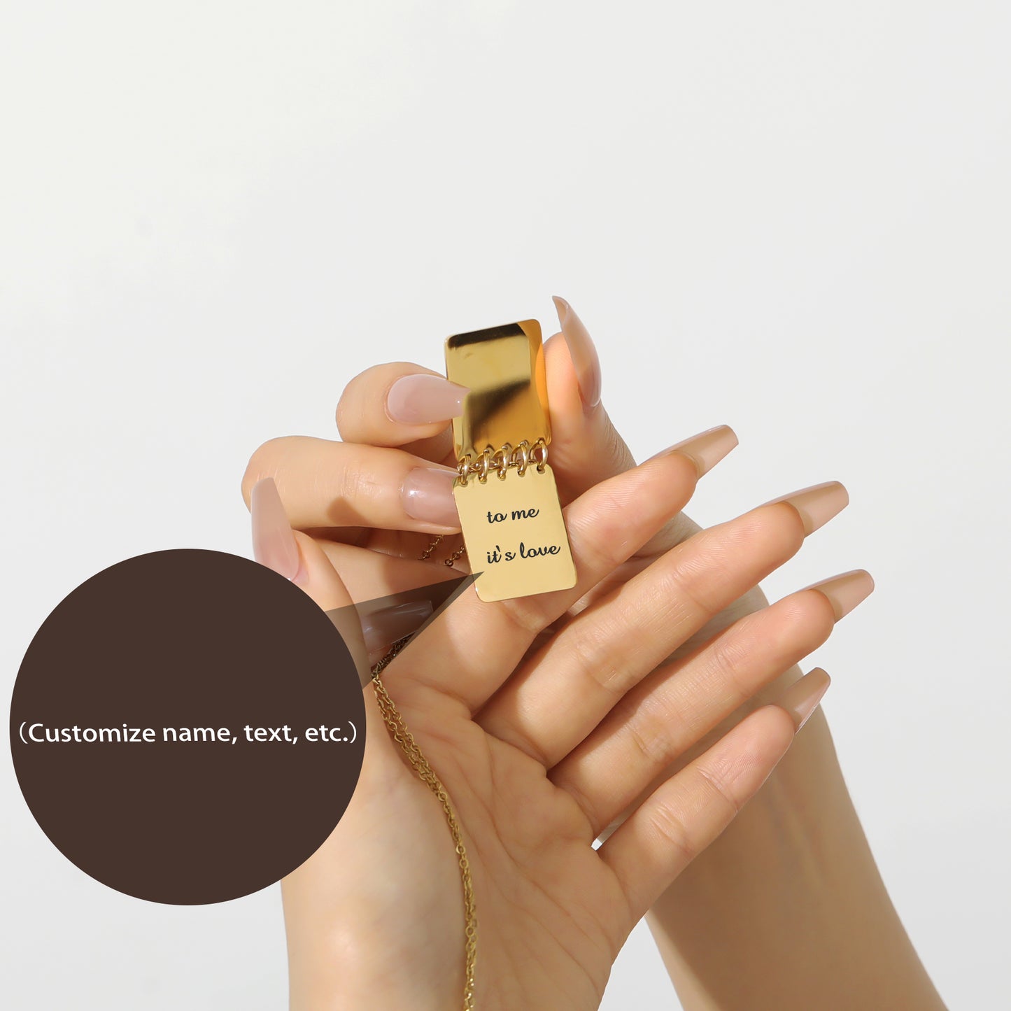 Custom Sentence Love Words Necklace SD-N8662