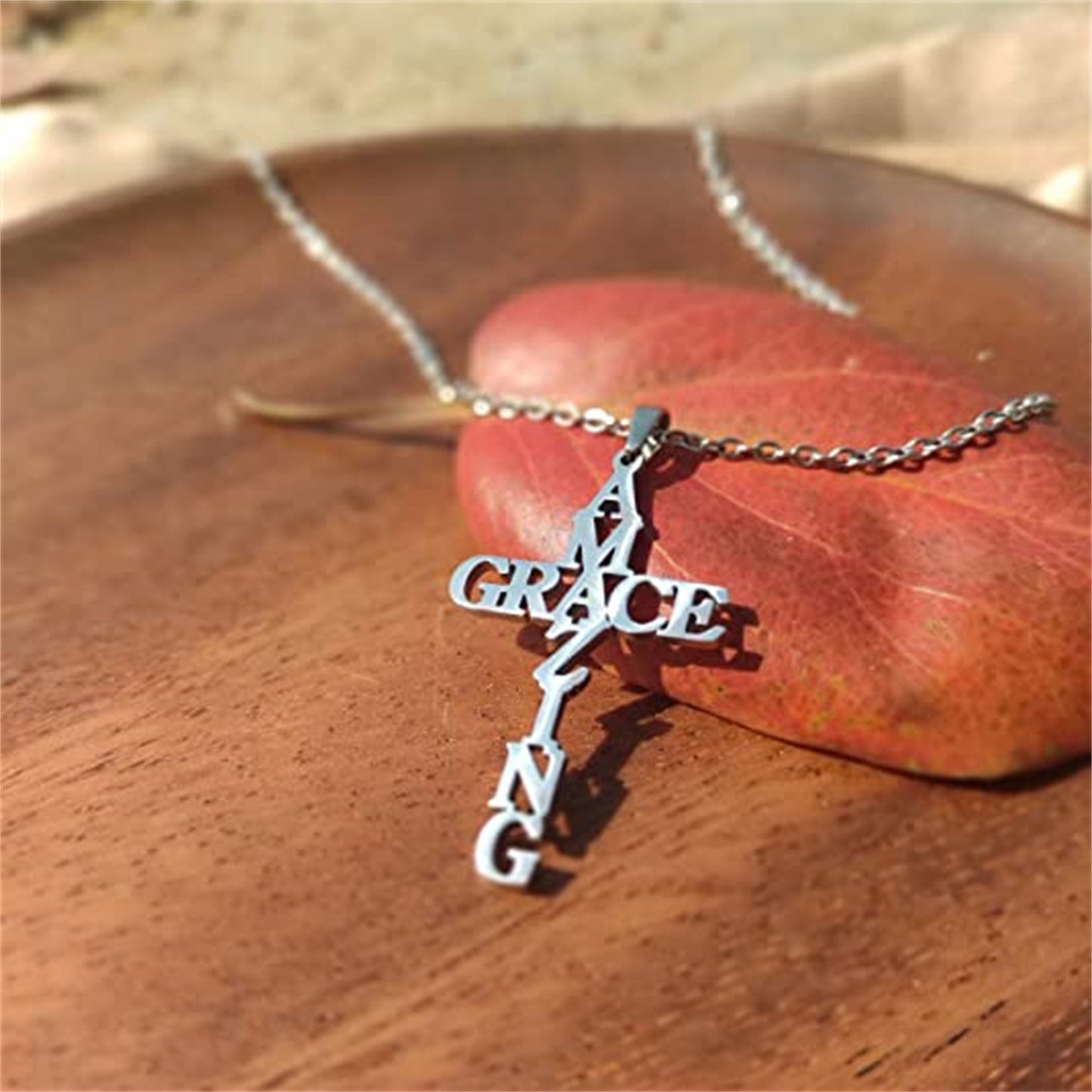 Personalized Name Cross Necklace QNN846