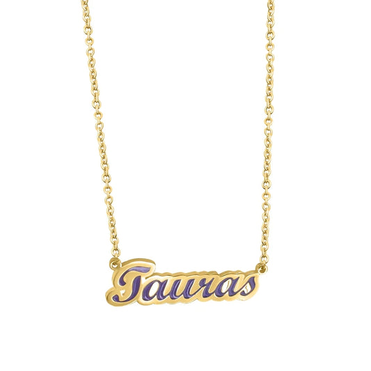 Custom Color Name Necklace MN2010