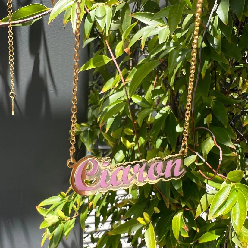 Custom Color Name Necklace MN2010