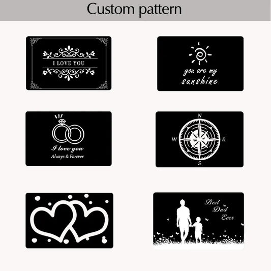 Custom Engraved Card B132