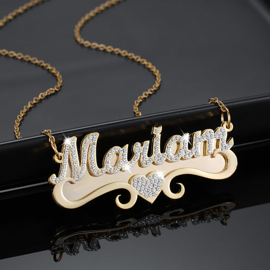 Custom Bling Name Necklace QN700