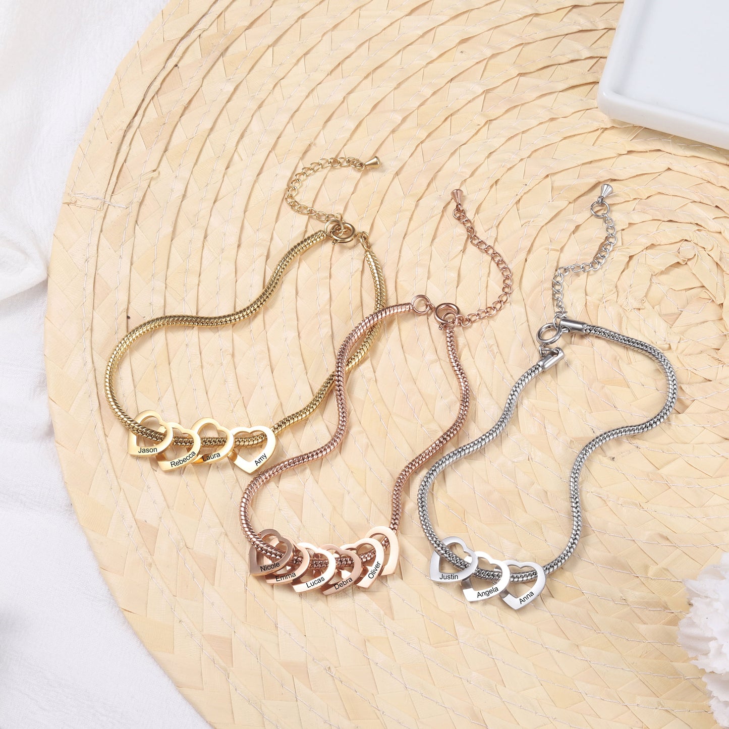 Engraved Heart Name Bracelet CDB893