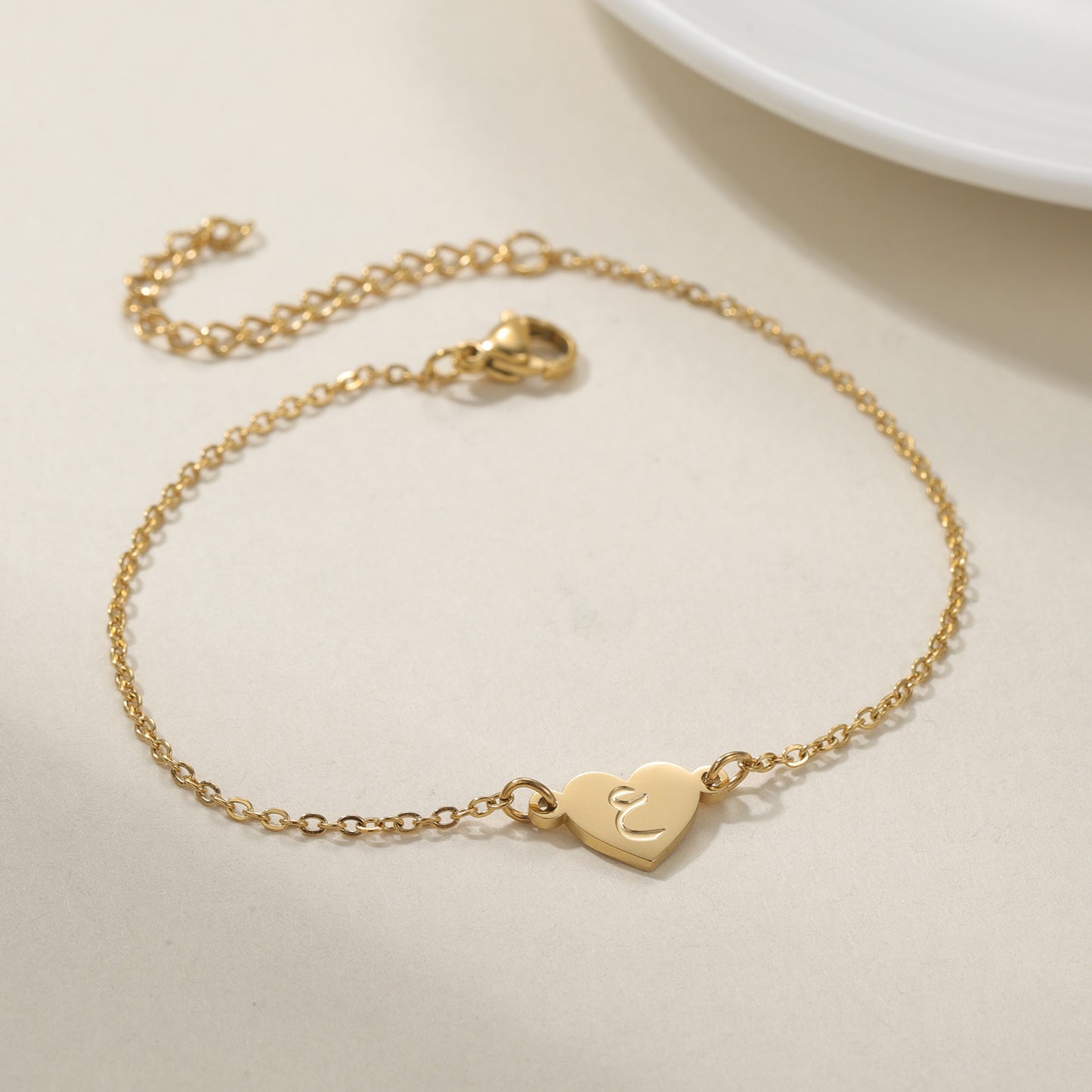 Custom Arabic Name Heart Pendant Bracele QF-N8760