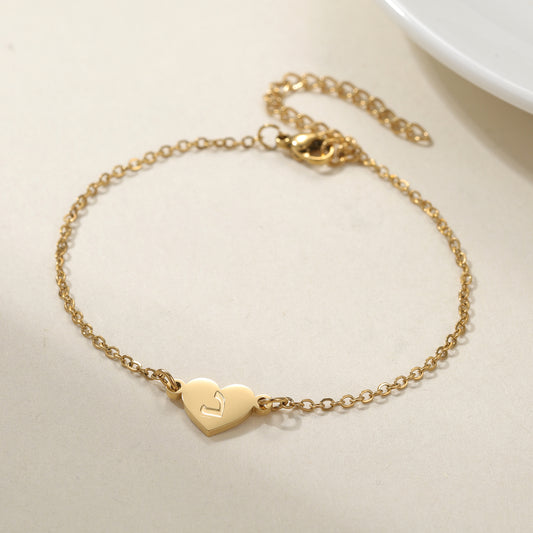 Custom Arabic Name Heart Pendant Bracele QF-N8760