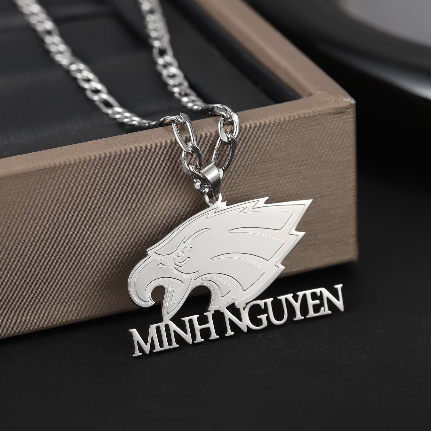 Collier Prénom Aigle Personnalisé QSN3026