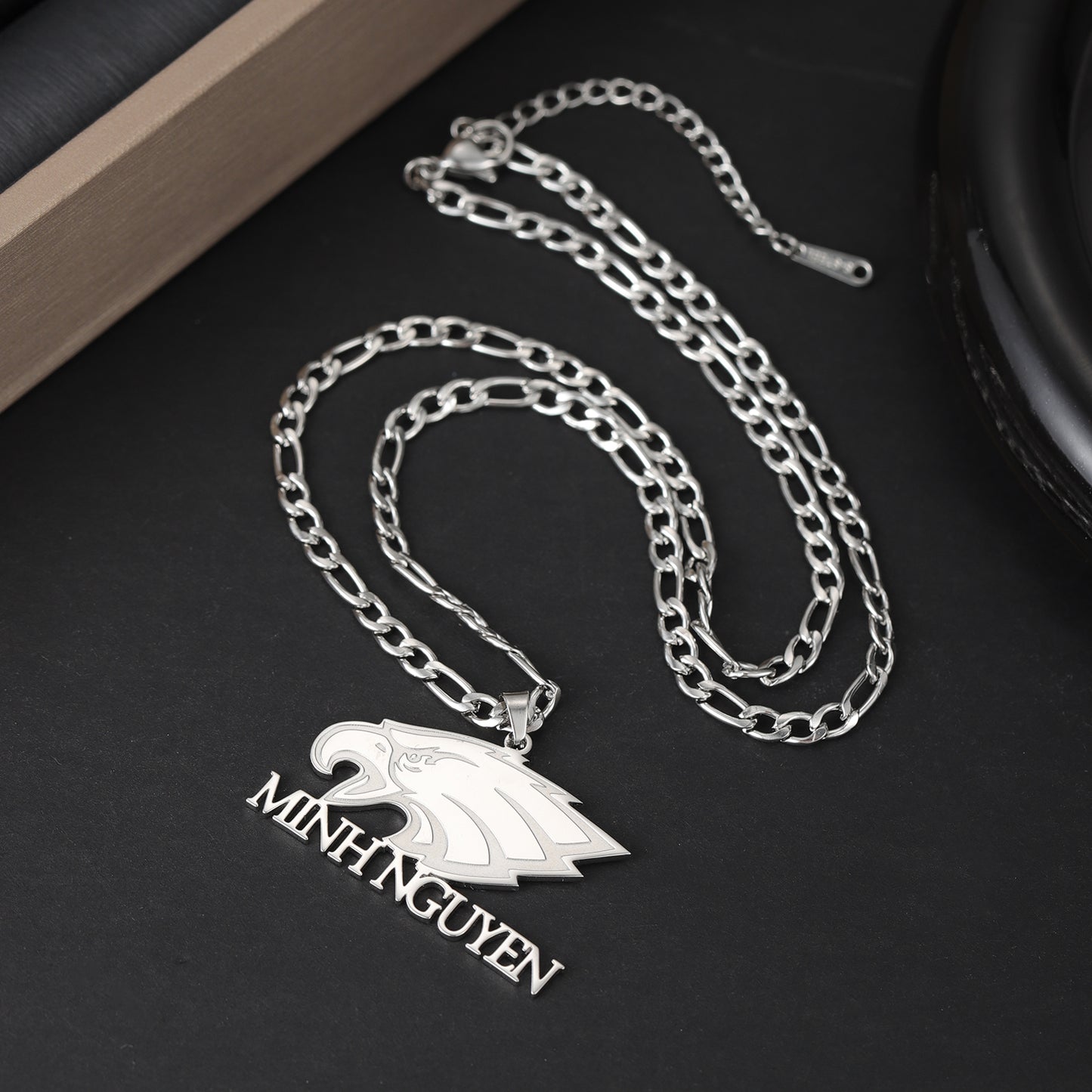 Collier Prénom Aigle Personnalisé QSN3026