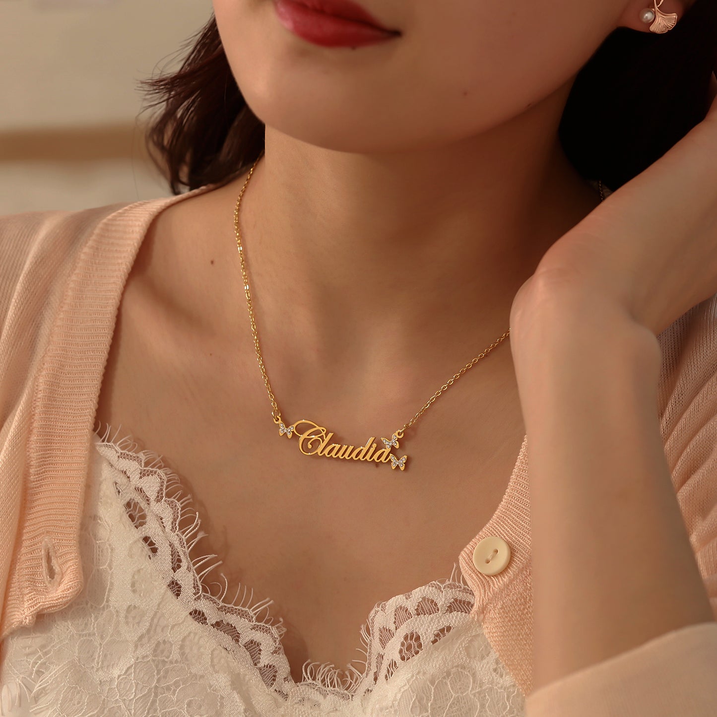 Collier Coeur Nom Personnalisé MN2025