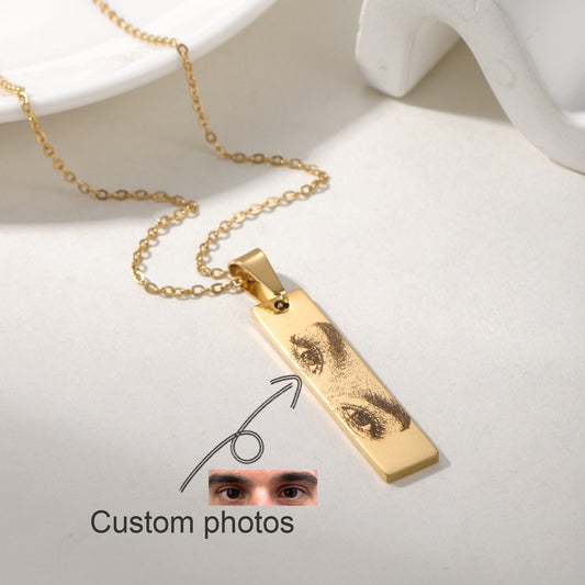 Custom Eye Picture Necklace QD-N8842
