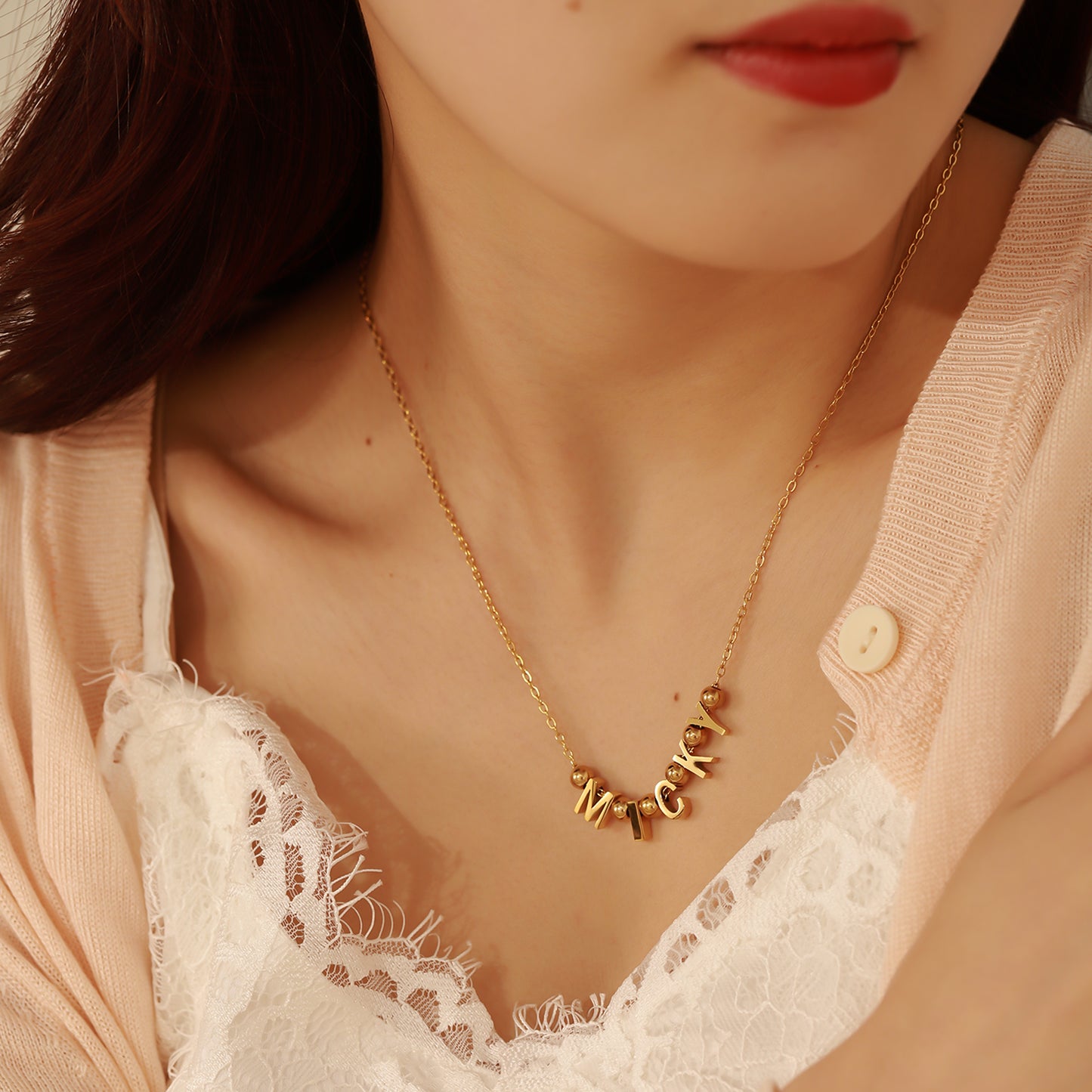 Collier Coeur Nom Personnalisé MN2025