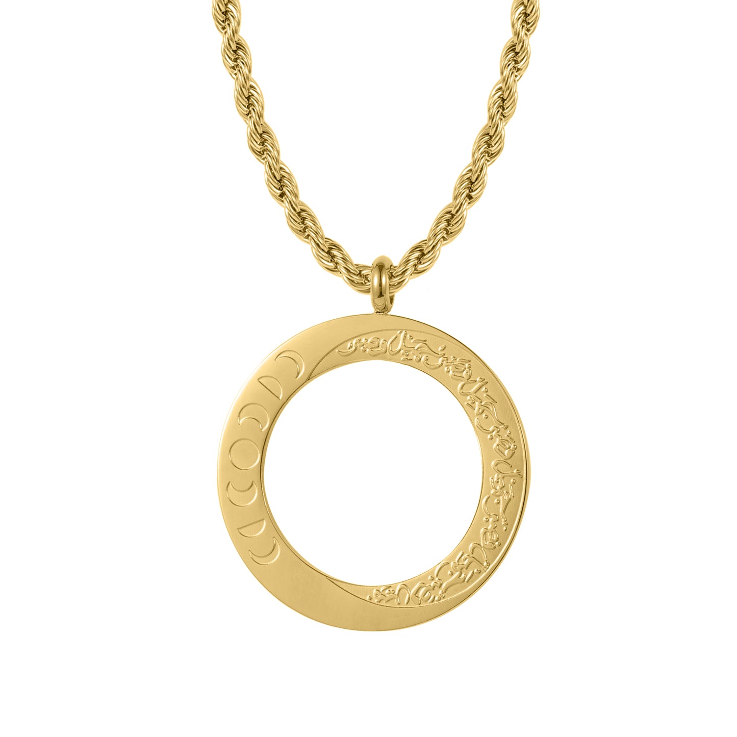 Round Islamic Calligraphy Pendants SN2882