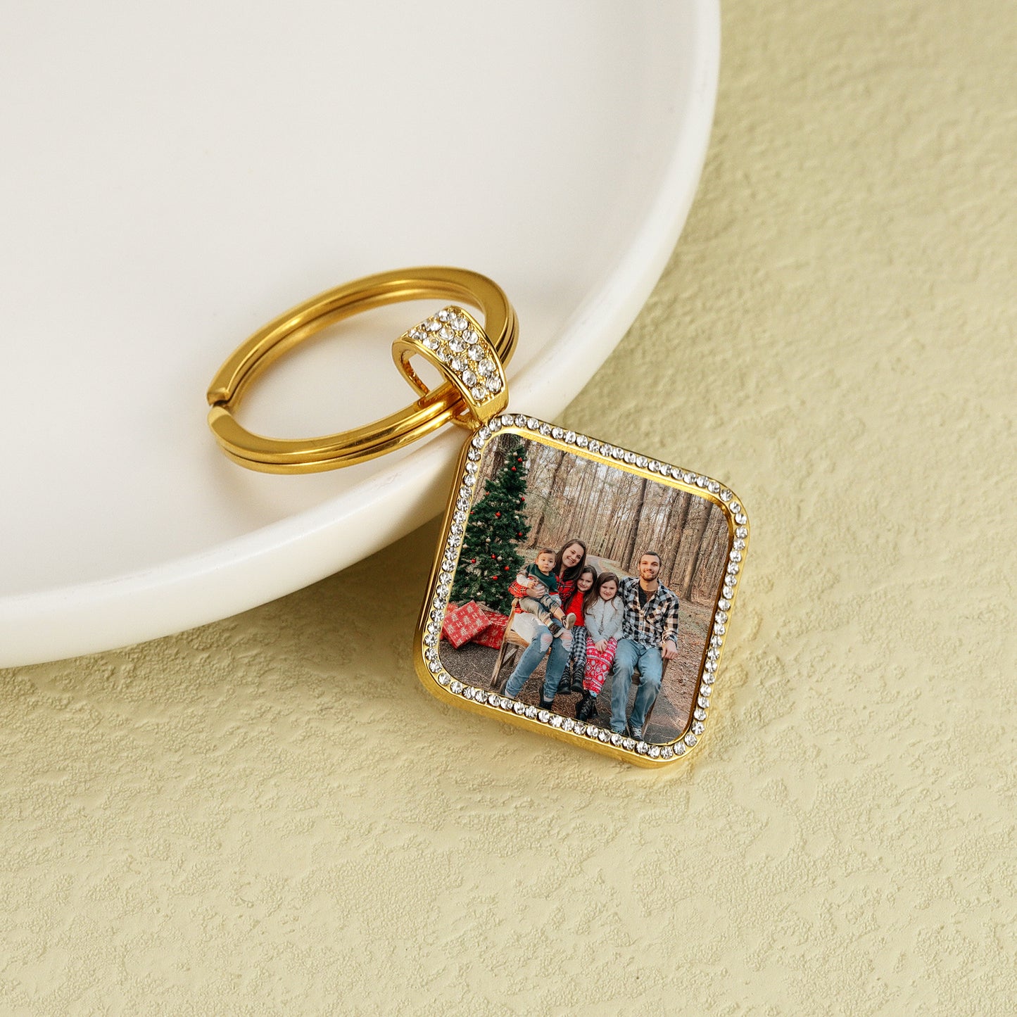 Custom Photo Diamond Keychain QK875