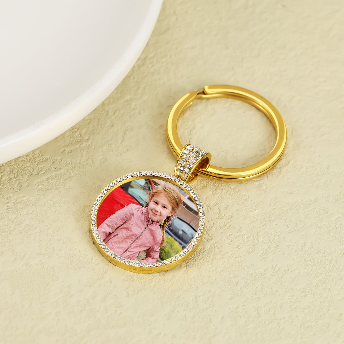 Custom Photo Diamond Keychain QK875
