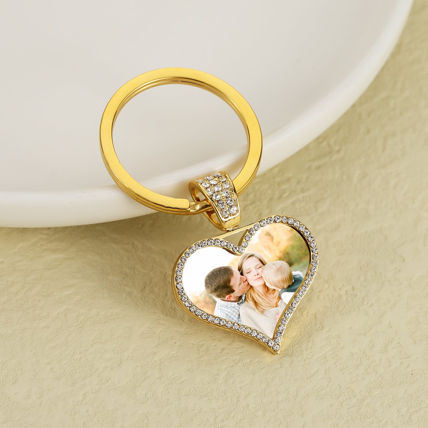 Custom Photo Diamond Keychain QK875