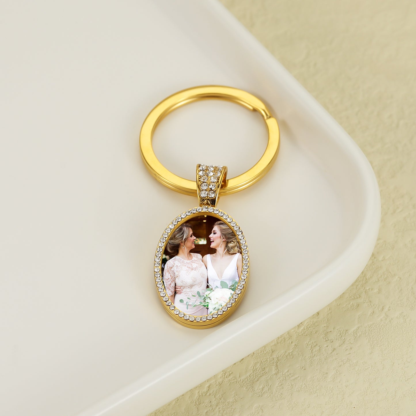 Custom Photo Diamond Keychain QK875