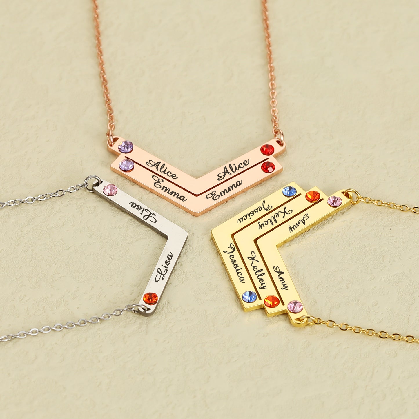 Custom Name Multi Arrow Necklace QN876
