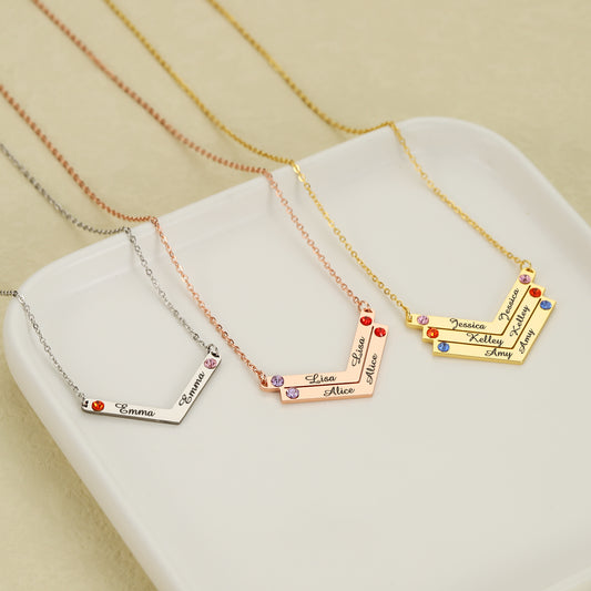 Custom Name Multi Arrow Necklace QN876
