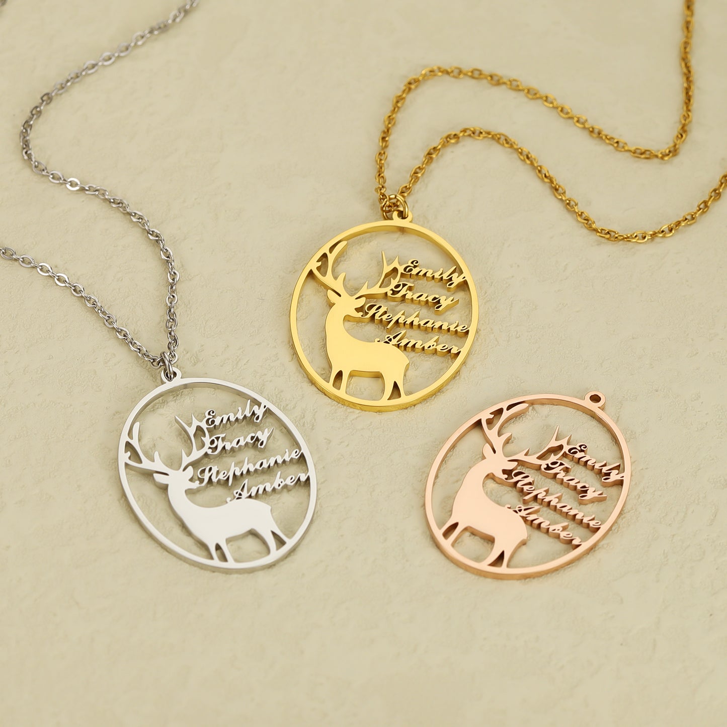 Multiple Names Customized Fawn Necklace QN878