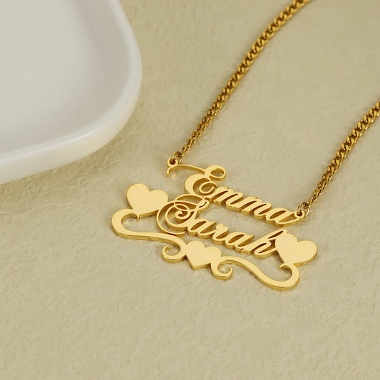 Collier Deux Noms QN8803