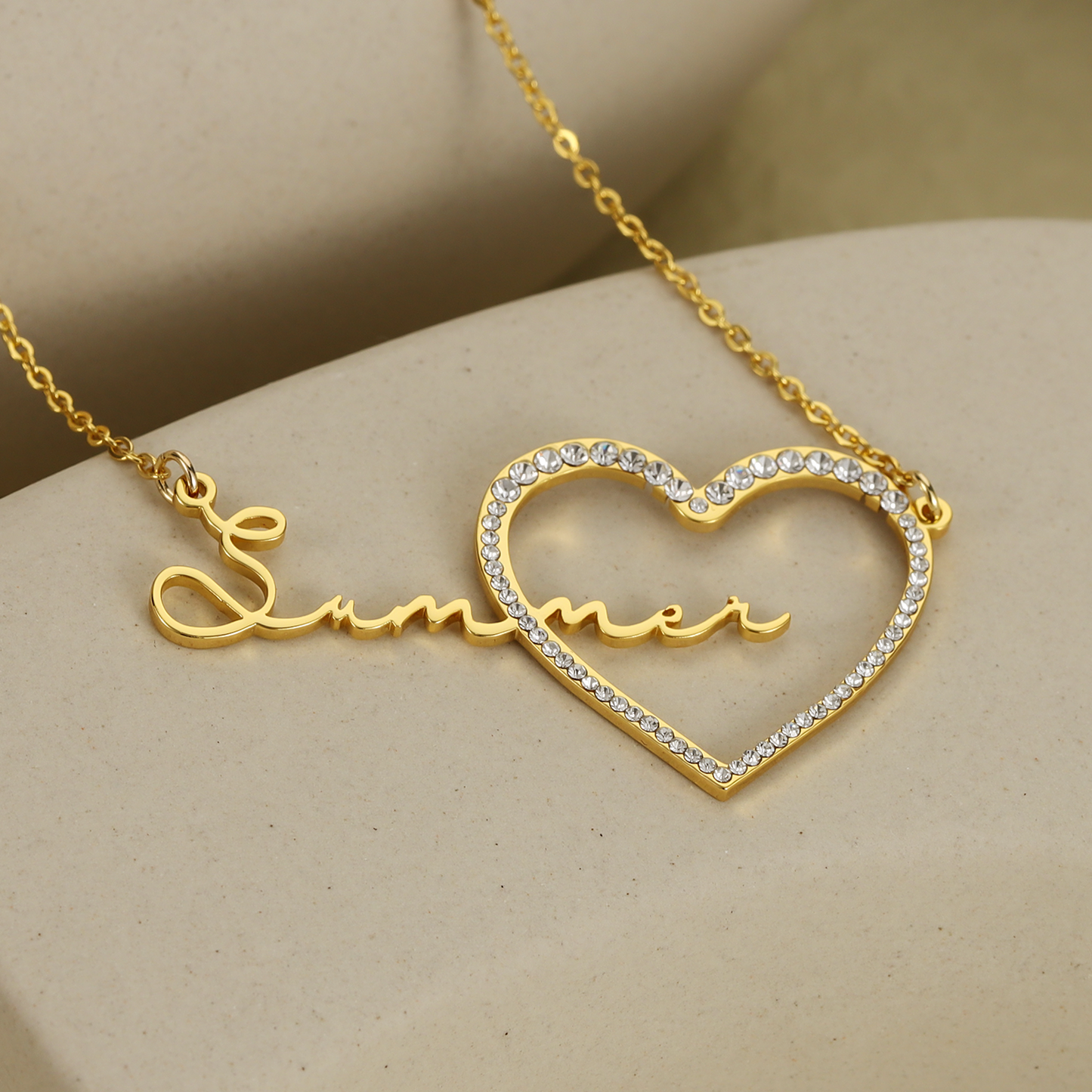 Collier Coeur Nom Personnalisé MN2025