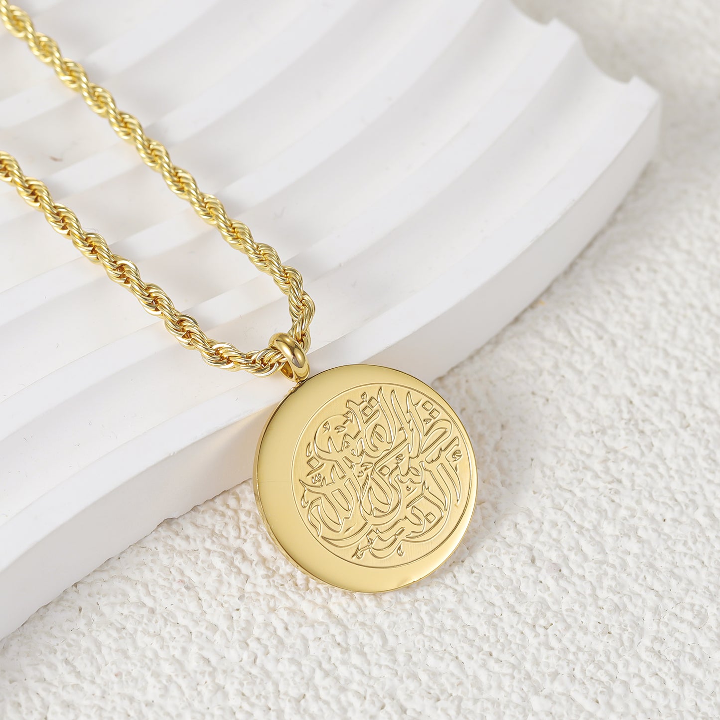 Calligraphy Arabic Stainless Steel Jewelry SN289