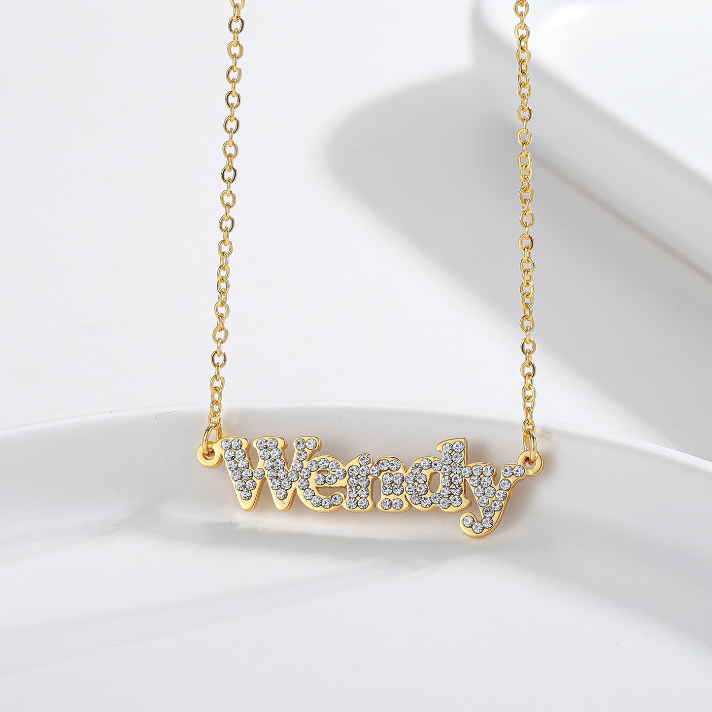 Custom Diamond Name Necklace QN128