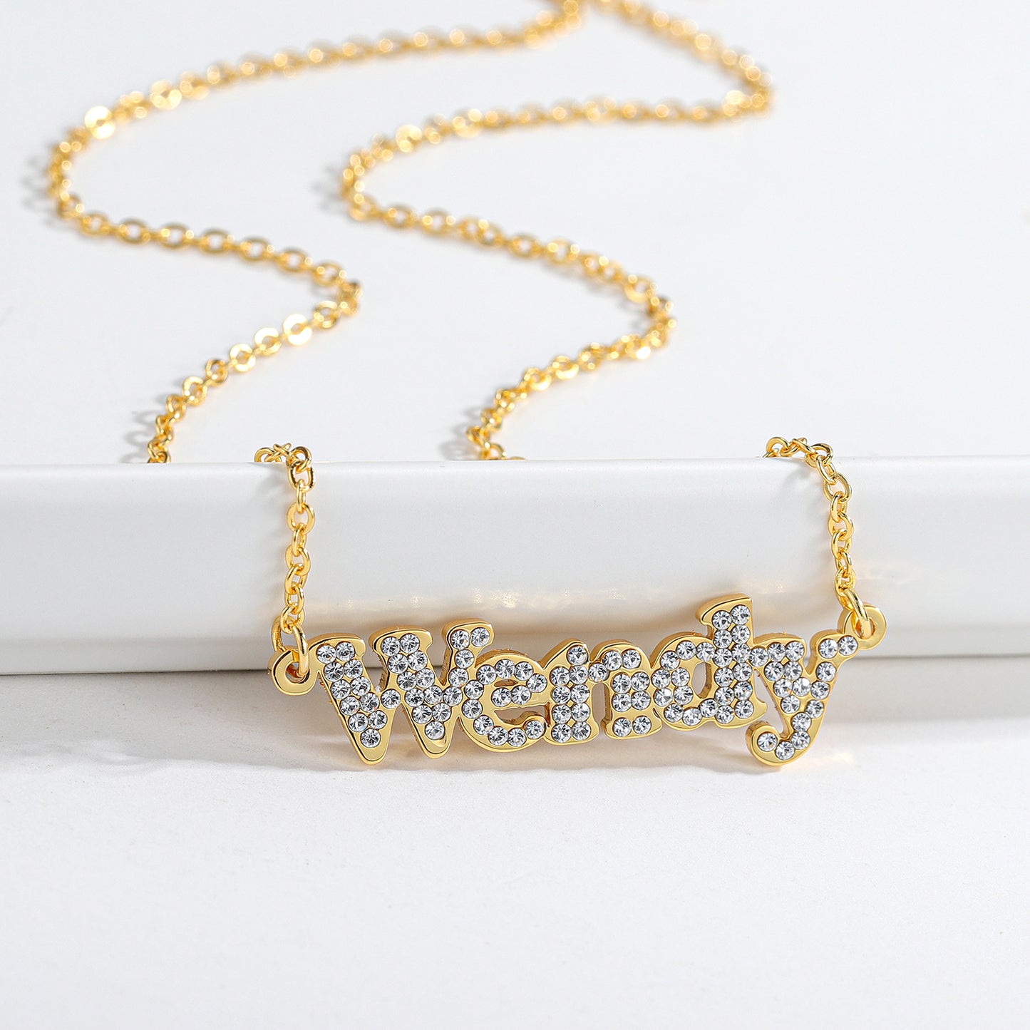 Custom Diamond Name Necklace QN128