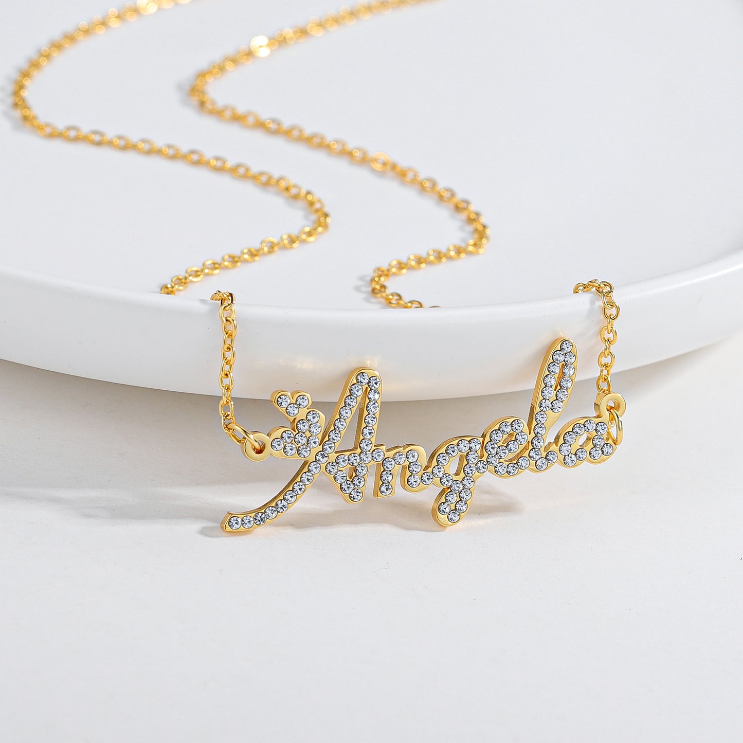 Custom Diamond Name Necklace QN126