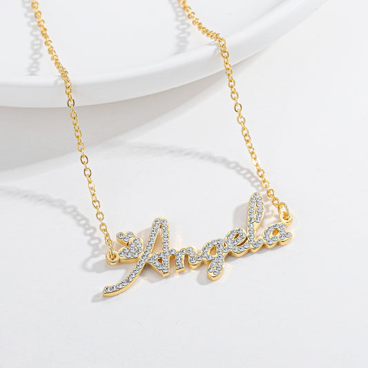 Custom Diamond Name Necklace QN126