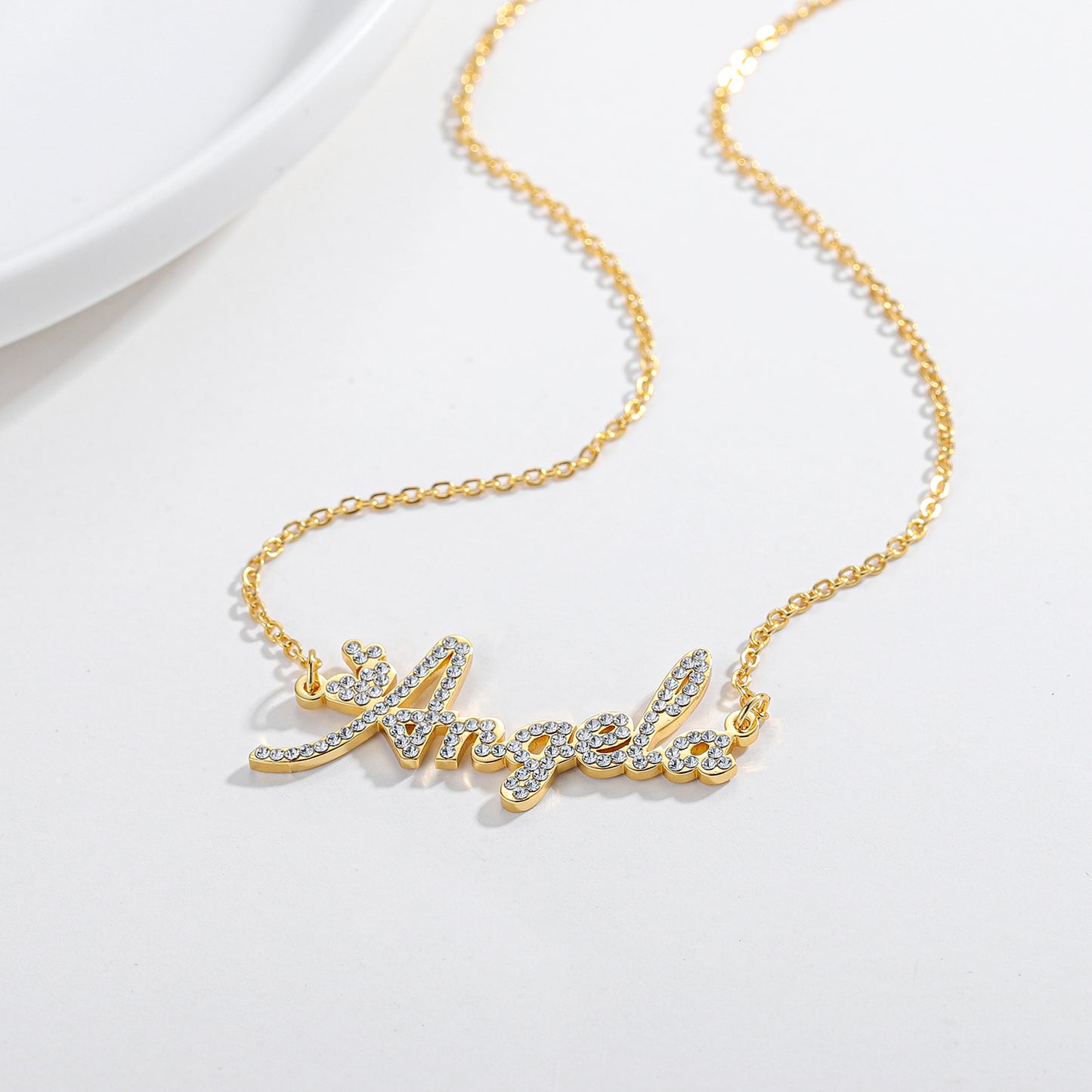 Custom Diamond Name Necklace QN126
