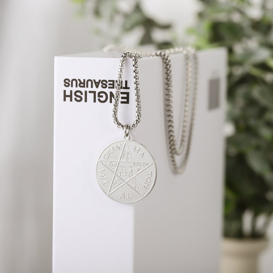 18K Pentagram Amulet Pendant Necklace QF-N0011