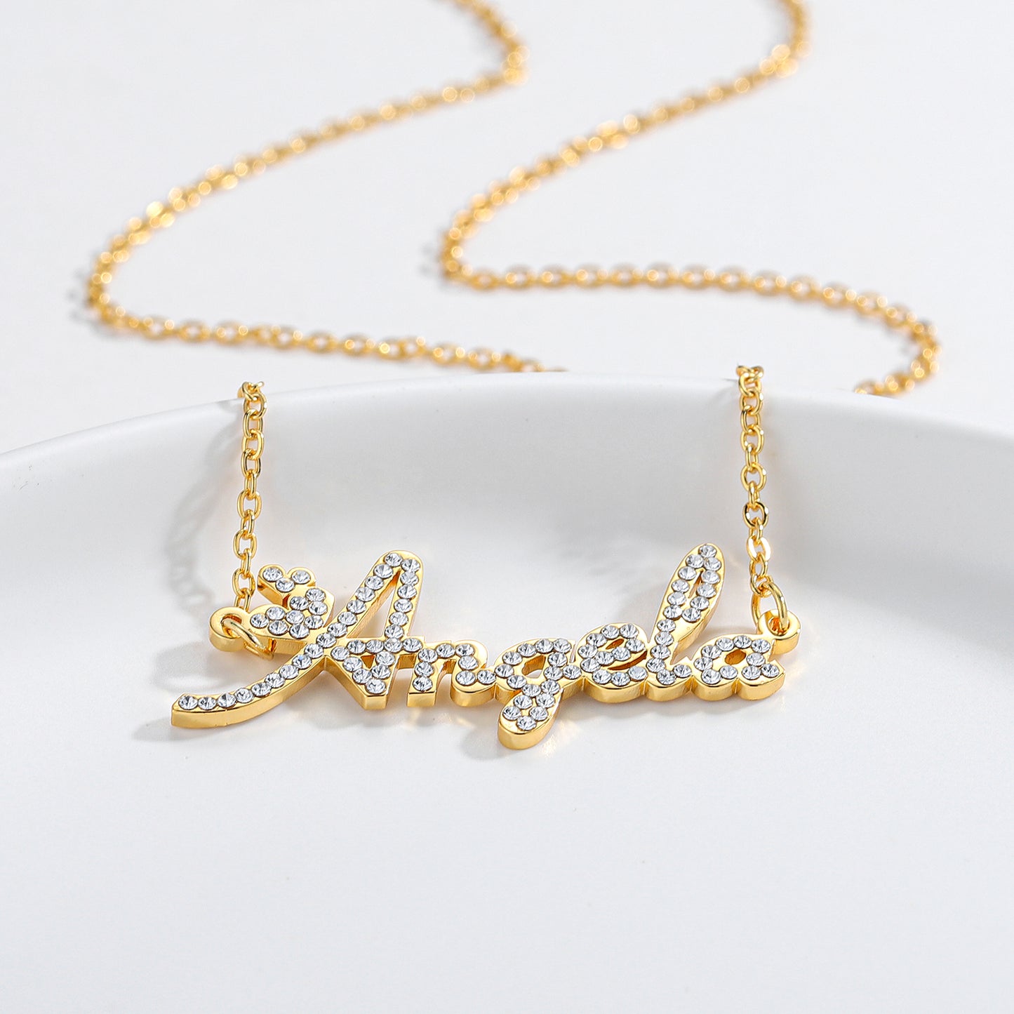 Custom Diamond Name Necklace QN126
