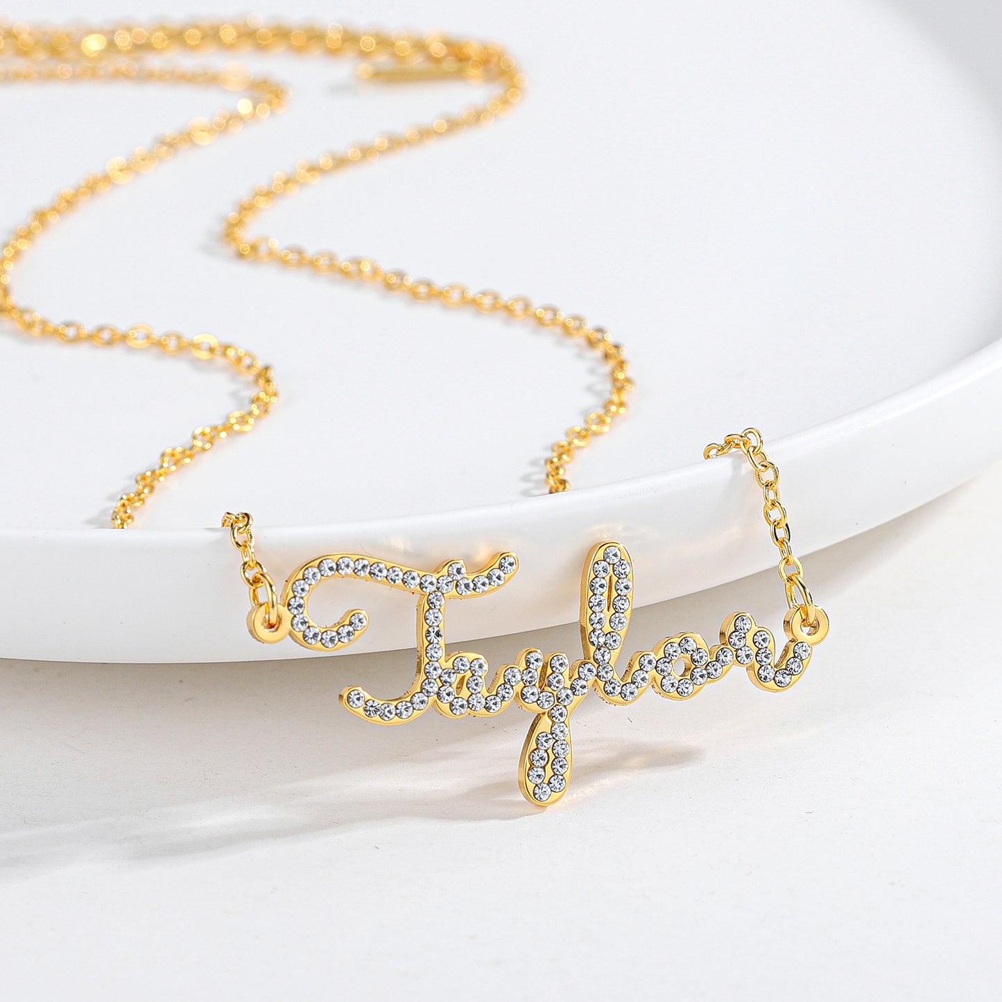Custom Diamond Name Necklace QN127