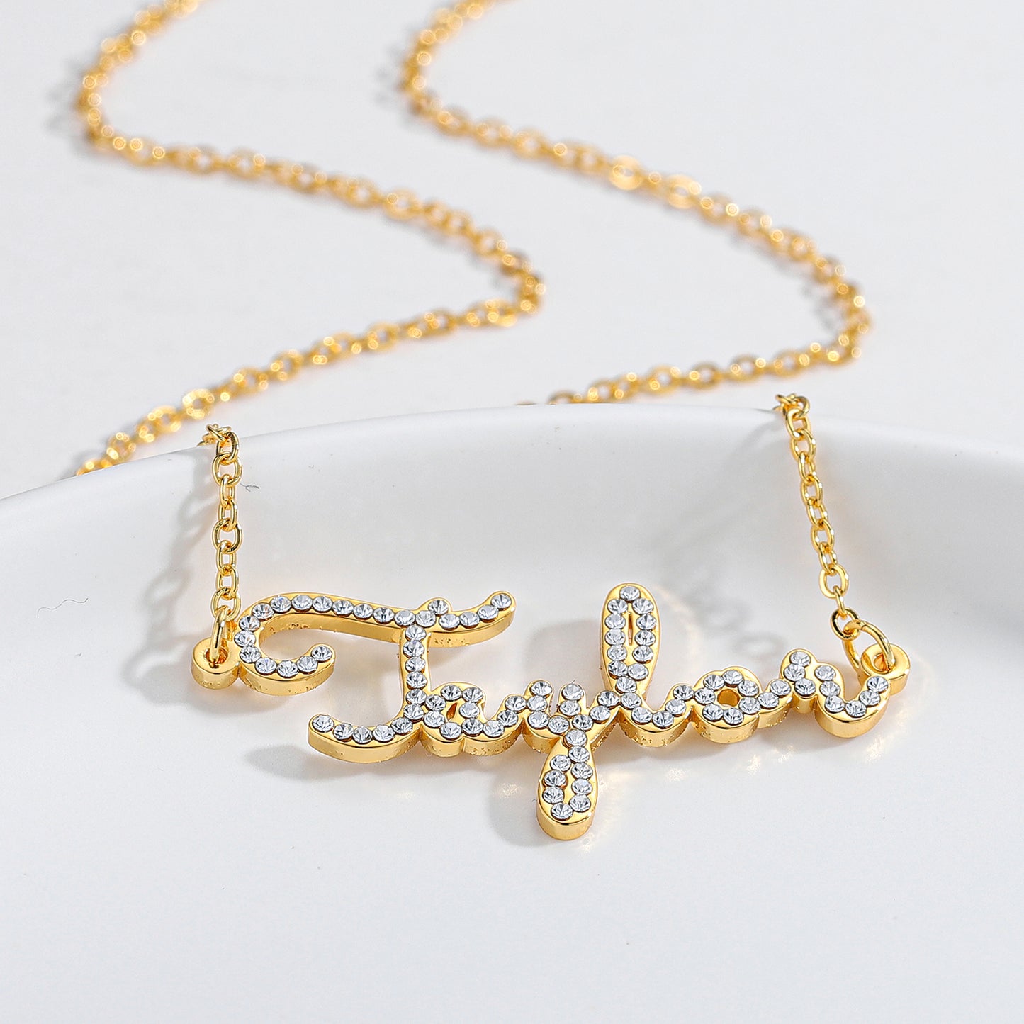 Custom Diamond Name Necklace QN127