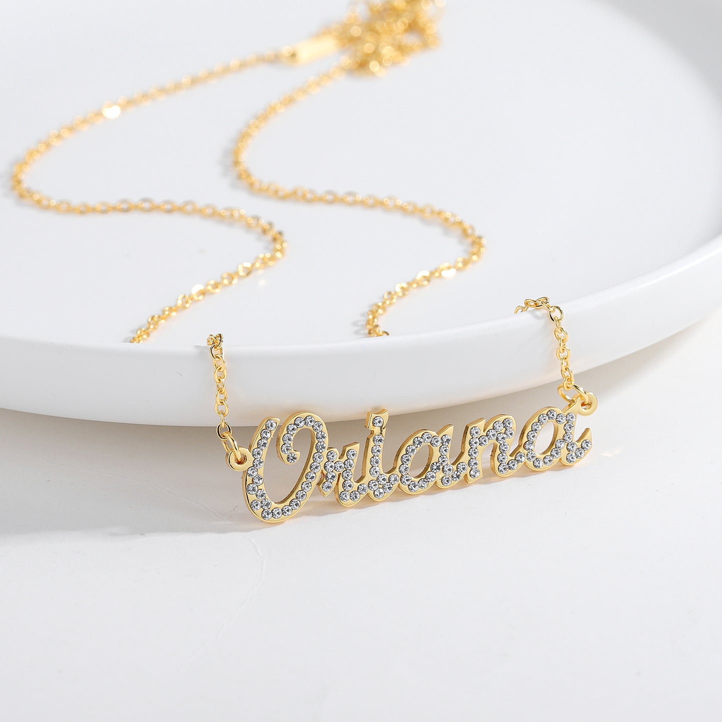 Custom Diamond Name Necklace QN124