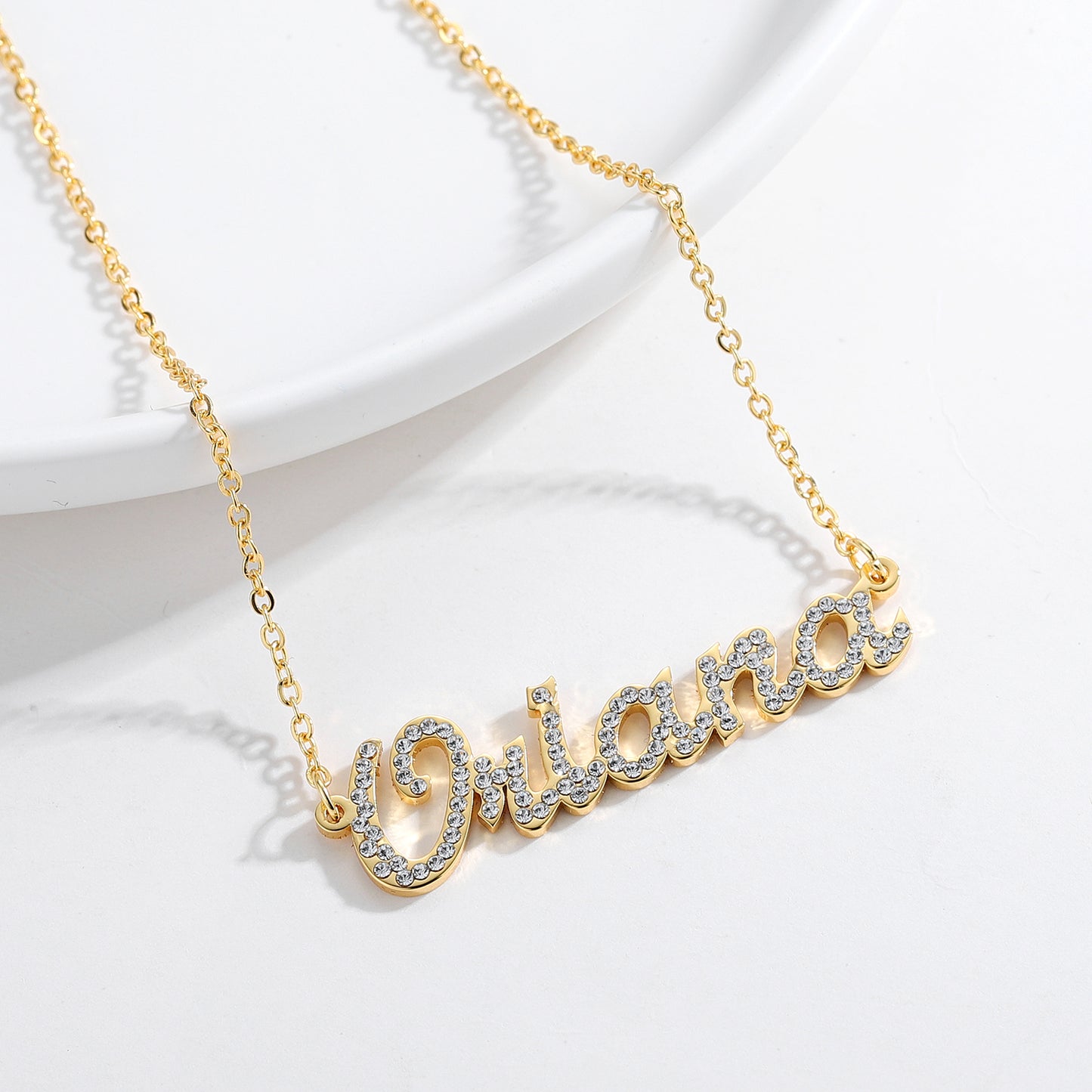 Custom Diamond Name Necklace QN124