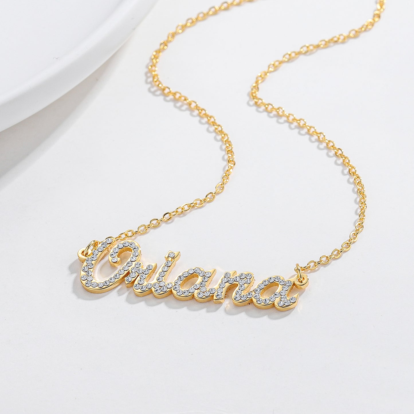 Custom Diamond Name Necklace QN124