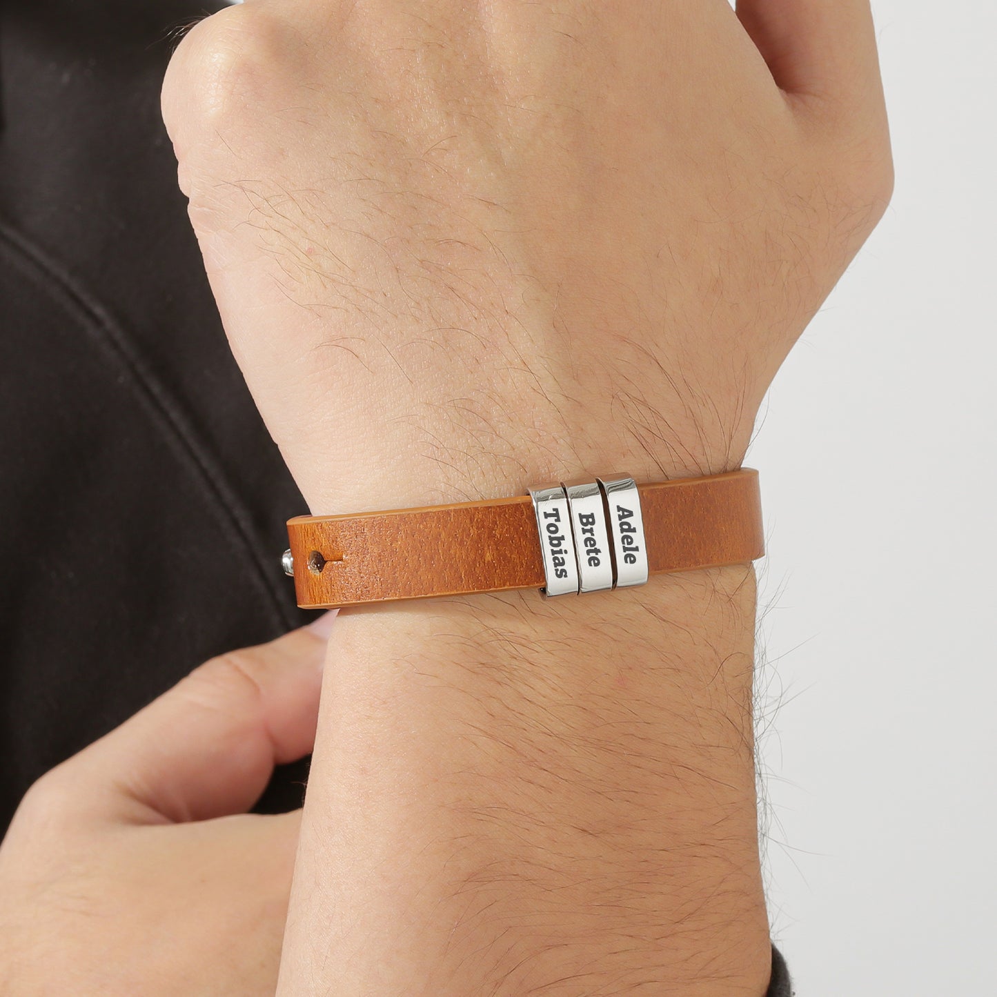Custom Name Genuine Leather Bracelet SDB3704