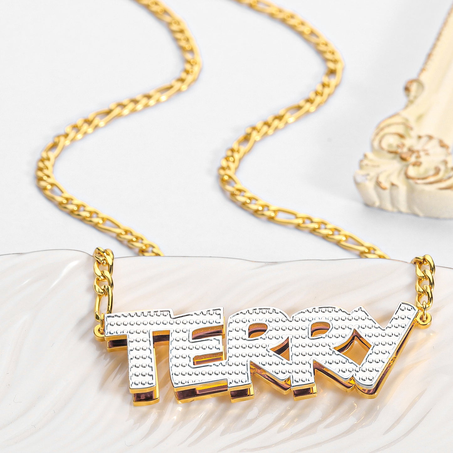 Customized Double Plated Name Necklace QN801