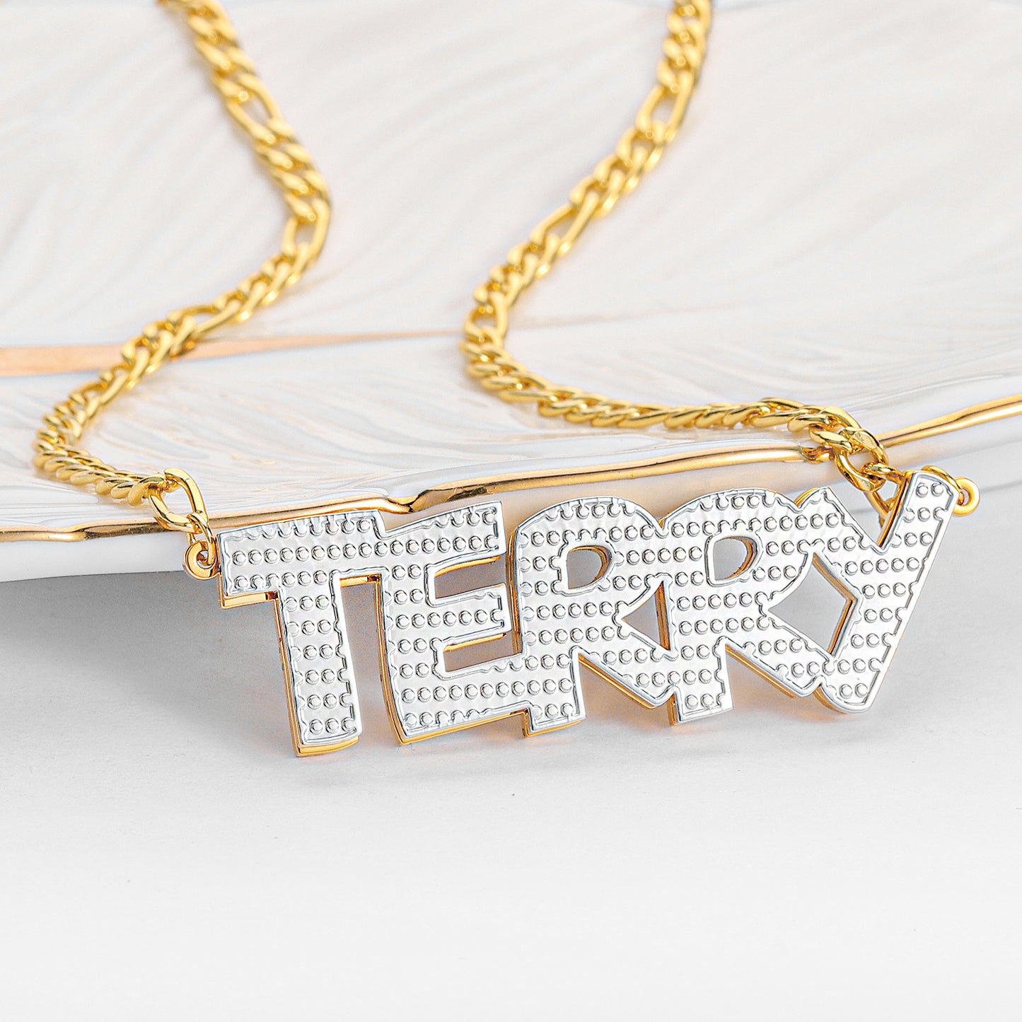Customized Double Plated Name Necklace QN801