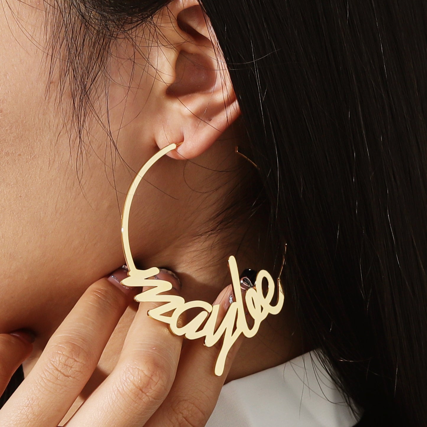 1 Pair Custom Name Earring QN-E8689