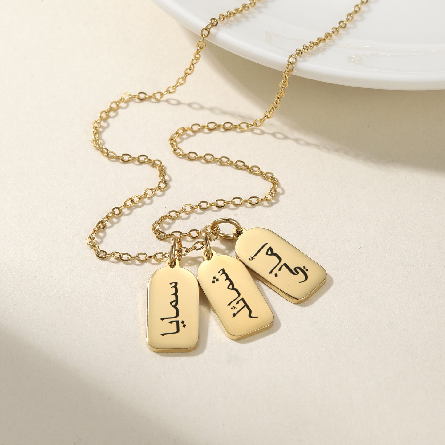 Engraving Arabic Necklace QD-N8710