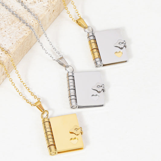 Customize Text Inside Envelope Necklace SDN3071